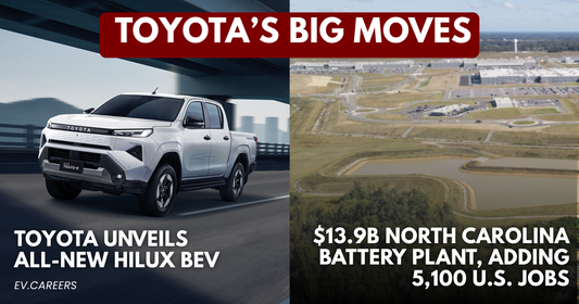 EV Innovation: Toyota Unveils Hilux BEV and $13.9B U.S. Battery Plant, EVIS America 2026, and More Power Moves